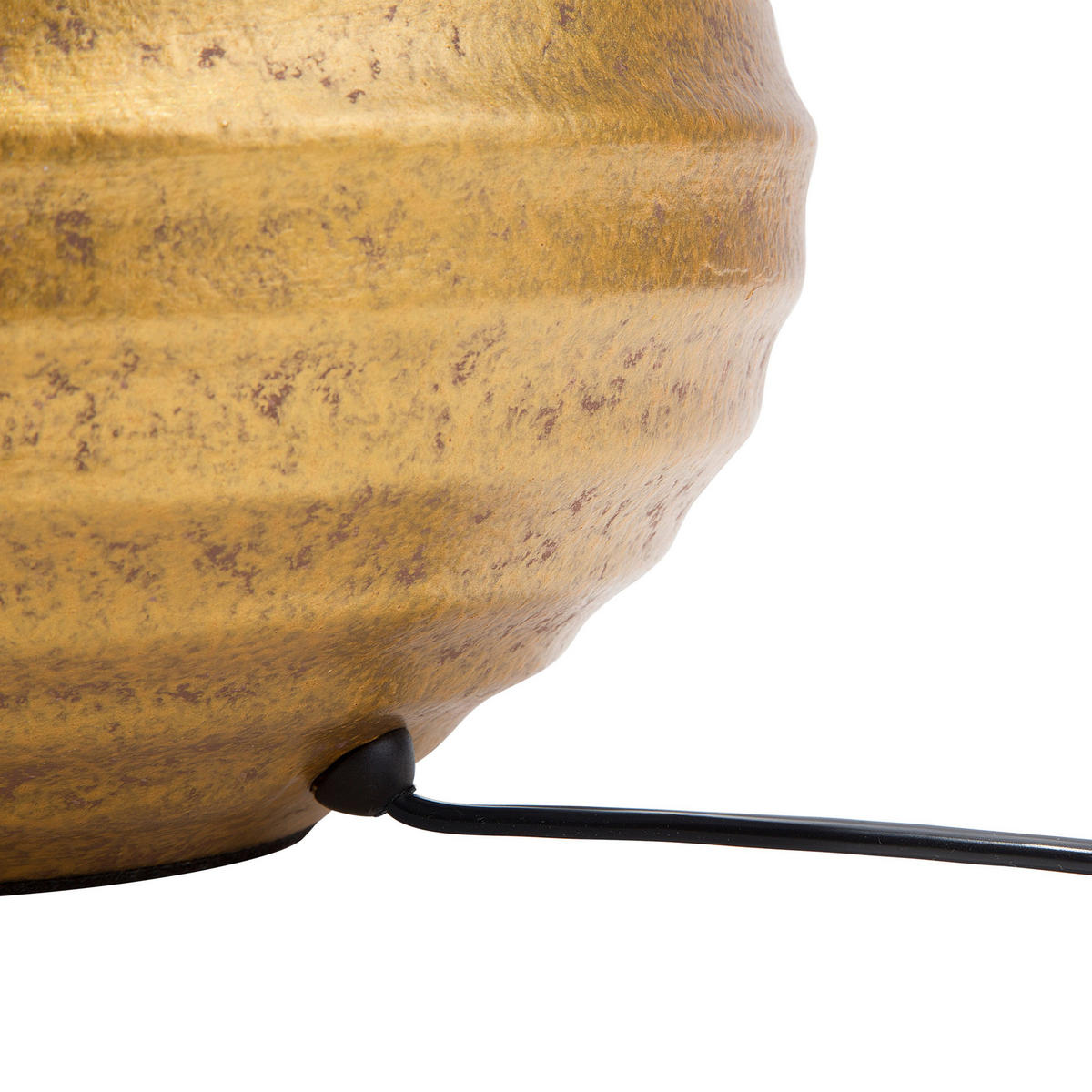 TISCHLAMPE Kuban 32/32/42 cm - Goldfarben, Keramik (32/32/42cm) - Beliani