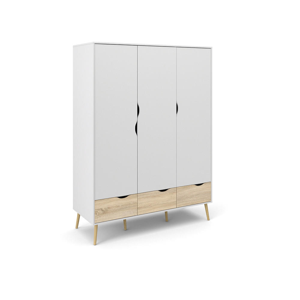 KLEIDERSCHRANK weiß - Weiß, Holzwerkstoff (147/200/58cm) - ebuy24