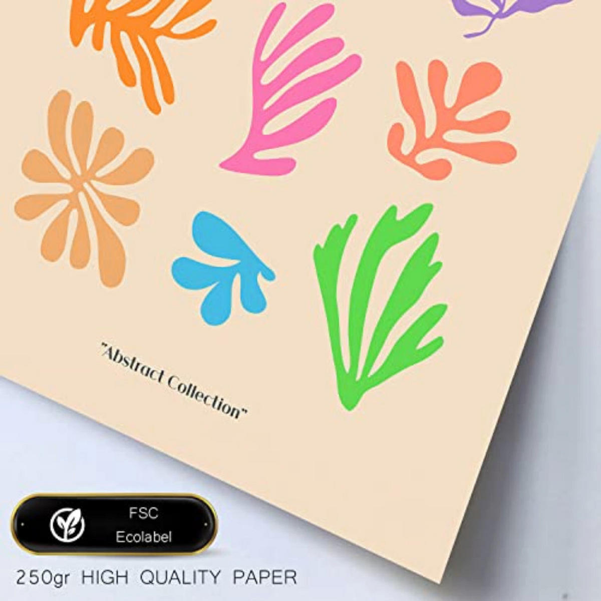 POSTER Set Mit 6 Henri Matisse Vegetation Drucke Des Fauvismus Und Der Abstrakten Kunst Für Innenarchitektur A3 & A4 Weißer Rahmen - Weiß, Papier (29/3cm) - Nacnic