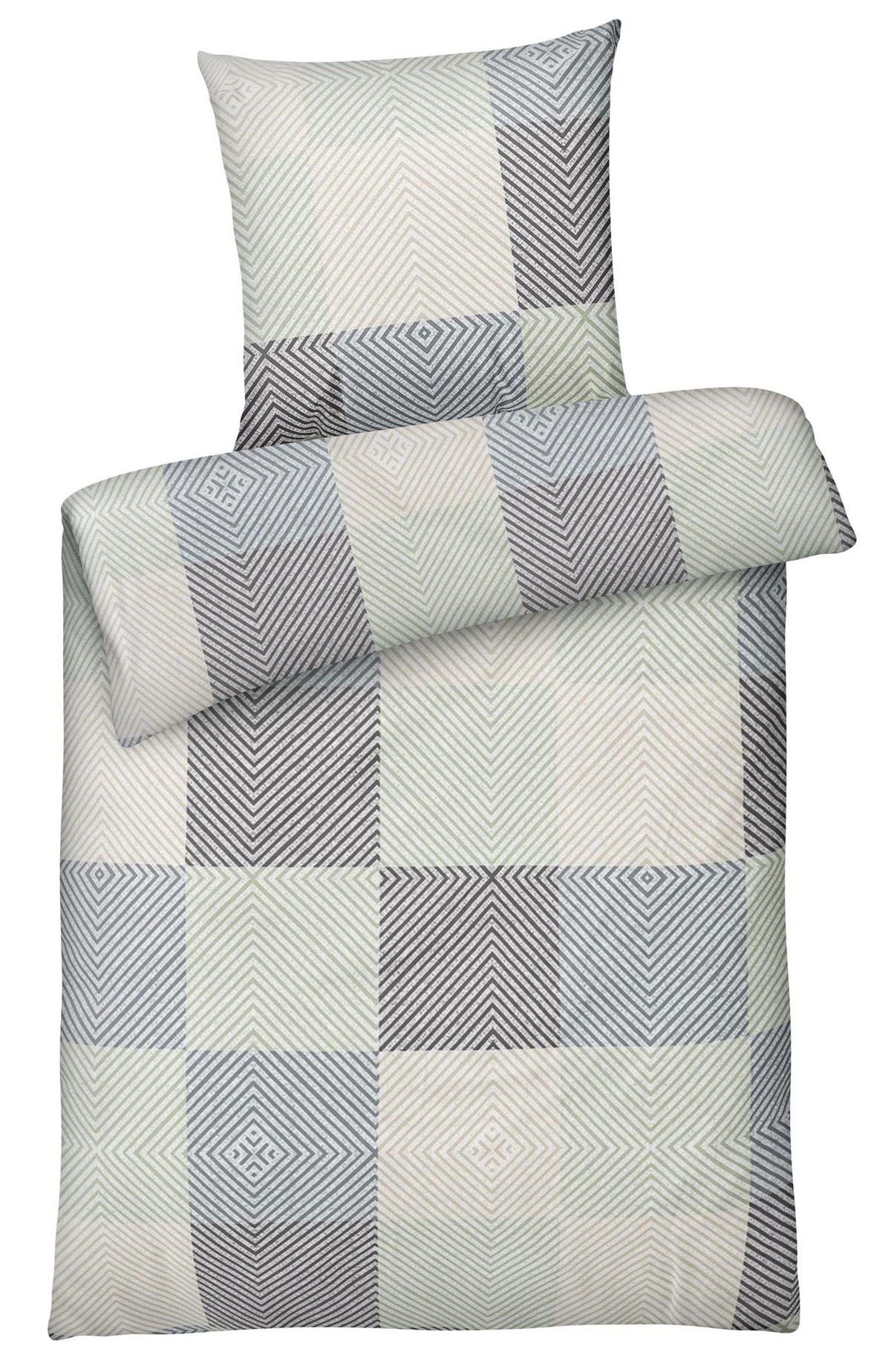 BETTWÄSCHE-RENFORCE 200x200 Bunt Kariert, Bettbezug aus 100% Baumwolle - Multicolor, Textil (200/200cm) - Carpe Sonno