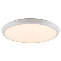 LED DECKENLEUCHTE AEMON Weiß Matt - Weiß, Kunststoff (40/40/4.8cm) - Globo Lighting