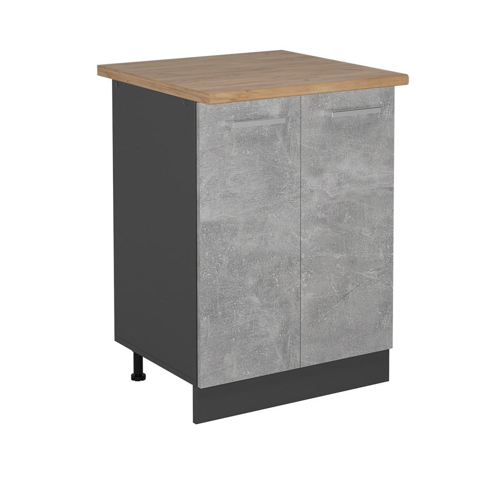 Vicco SPODNÍ SKŘÍŇKA KUCHYŇSKÉ LINKY R-Line Beton 60 cm , PD Dub
