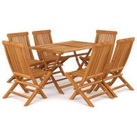 GARTENSET Yaukey 7-teilig - Braun, Holzwerkstoff - Nettlife