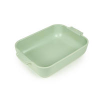 AUFLAUFFORM Keramik Appolia 32cm Rechteckig Salbeigrün Spülmaschinenfest - Grün, Keramik (21.7/32/7.2cm) - PEUGEOT