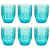 TRINKGLAS (6er Set) Victorian - Türkis, Glas (0.25L) - BUTLERS