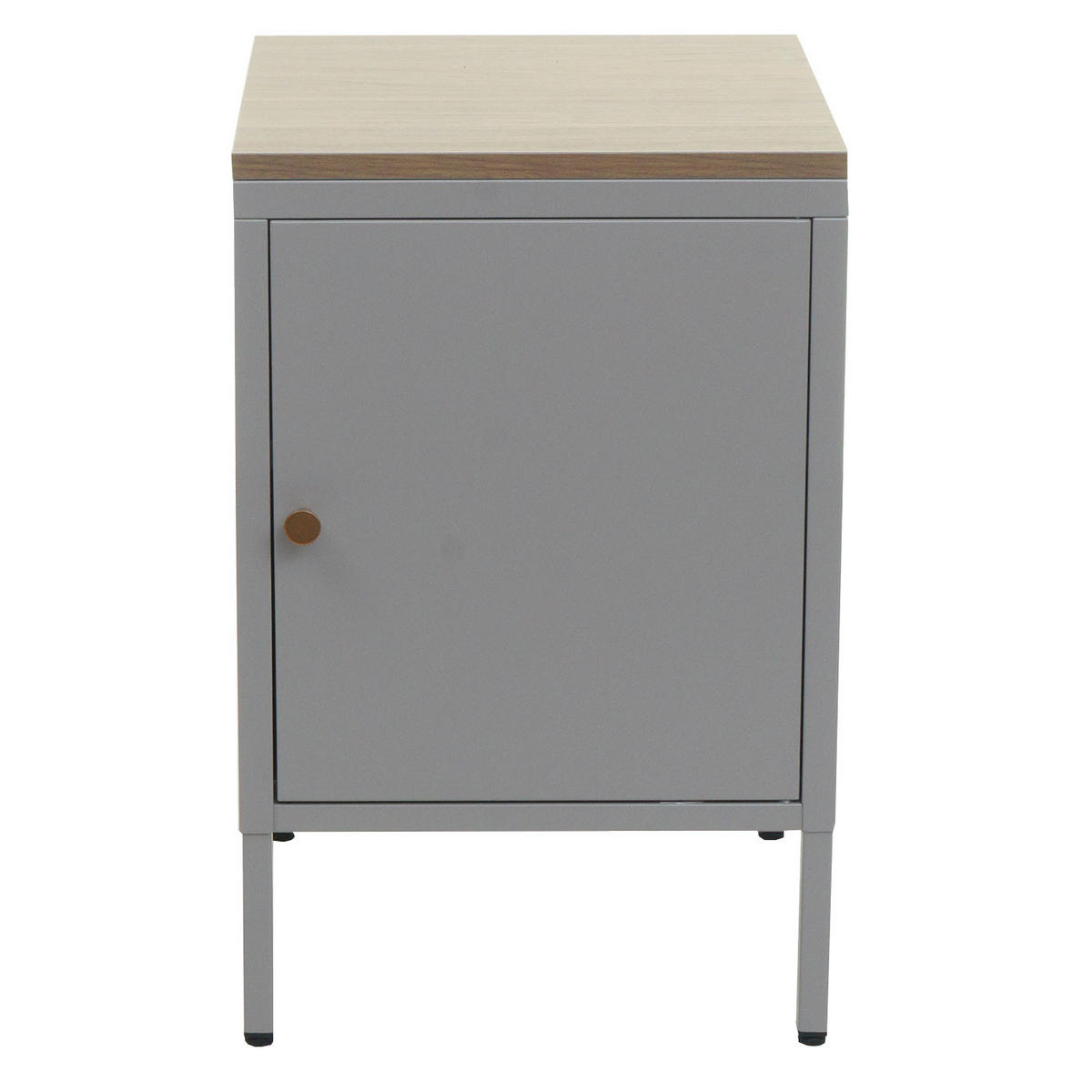 NACHTTISCH Grau - Grau, Metall (40/63/40cm) - MCW