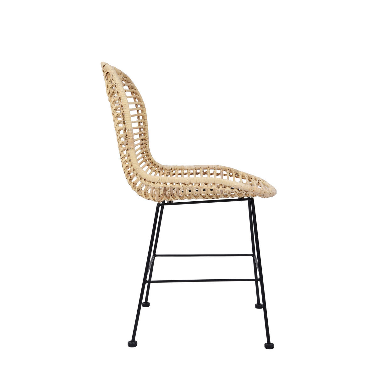 STUHL 2er-Set Rattan Braun - Braun, Holz (46/85/57cm) - Nordlys