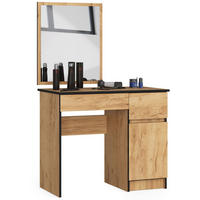 SCHMINKTISCH mit Spiegel - Eiche Artisan, Holzwerkstoff (90/142/50cm) - RAUMHIRSCH FURNITURE