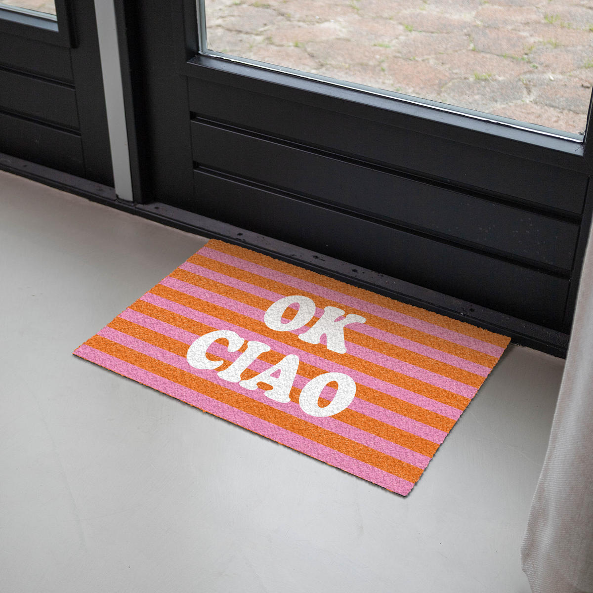 ROHOŽKA Ciao - Citace - Stripes 60x40 cm - pomerančová, plast/umělá hmota (60/0.4cm) - MuchoWow