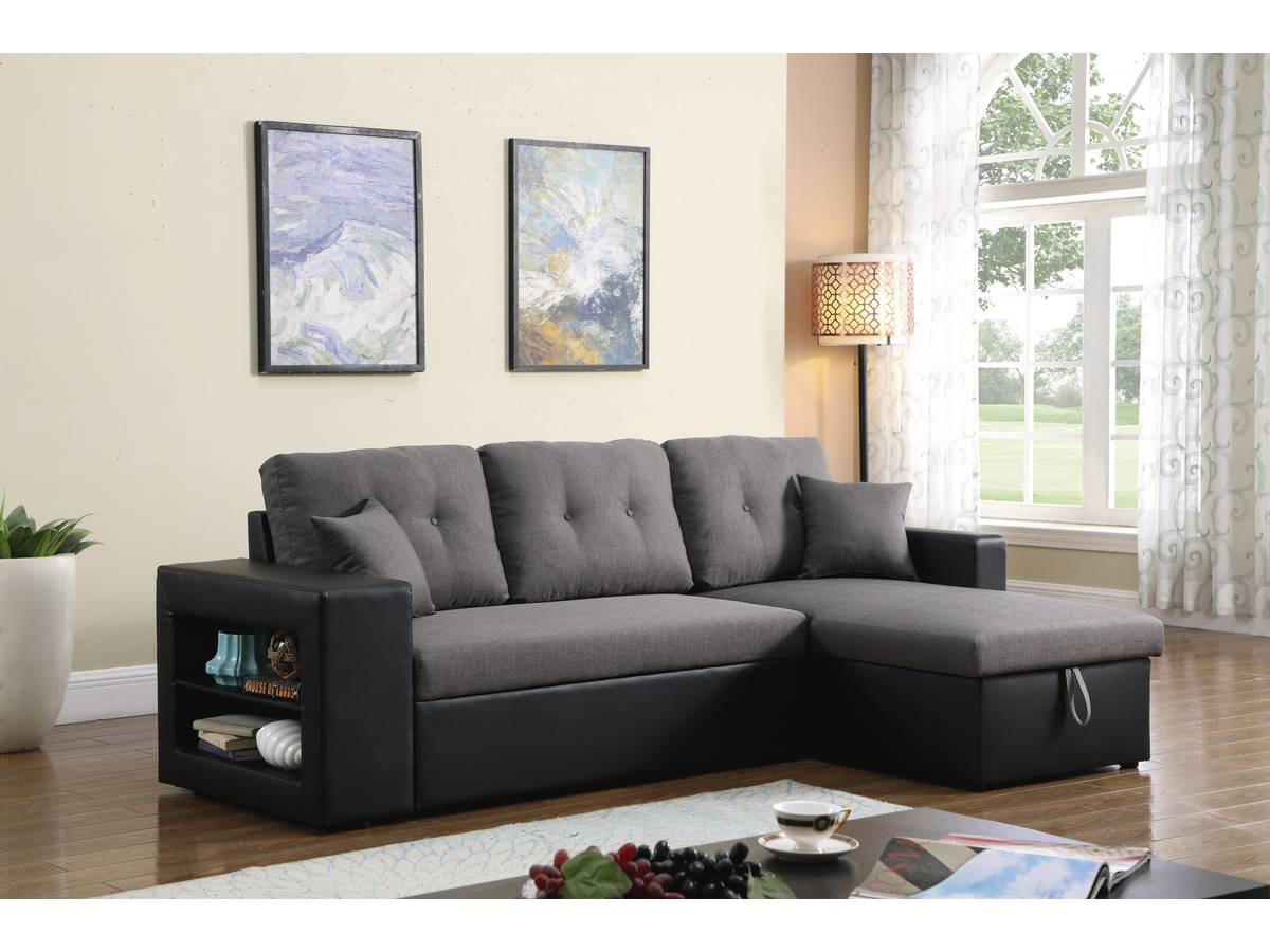 ECKSOFA axel Schwarz/Grau - Grau, Textil (146/233cm) - Habitat Garten