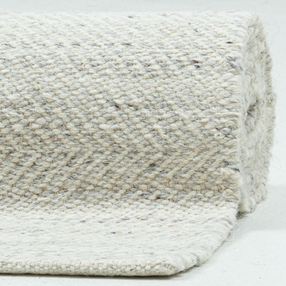 FLACHWEBETEPPICH Stilvoller Kelim, passt in jeden Raum 190x290 cm - Grau, Textil (190/290cm) - Rug and Roll