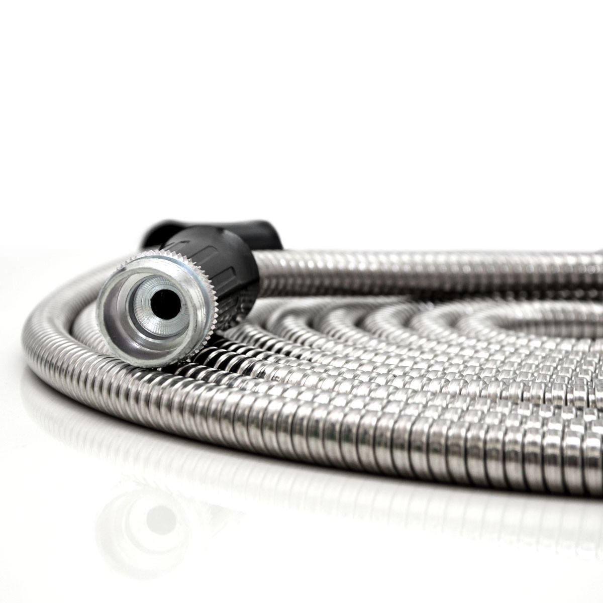 EDELSTAHL-GARTENSCHLAUCH 22,5 m - Silberfarben, Metall (2250cm) - eyepower