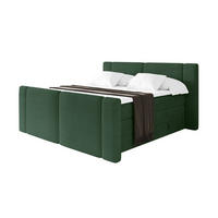 BOXSPRINGBETT mit Matratze H3/H4 - EVON KING Zanozek - 160x200 cm Grün - Grün, Holzwerkstoff (160/200cm) - ALTDECOR