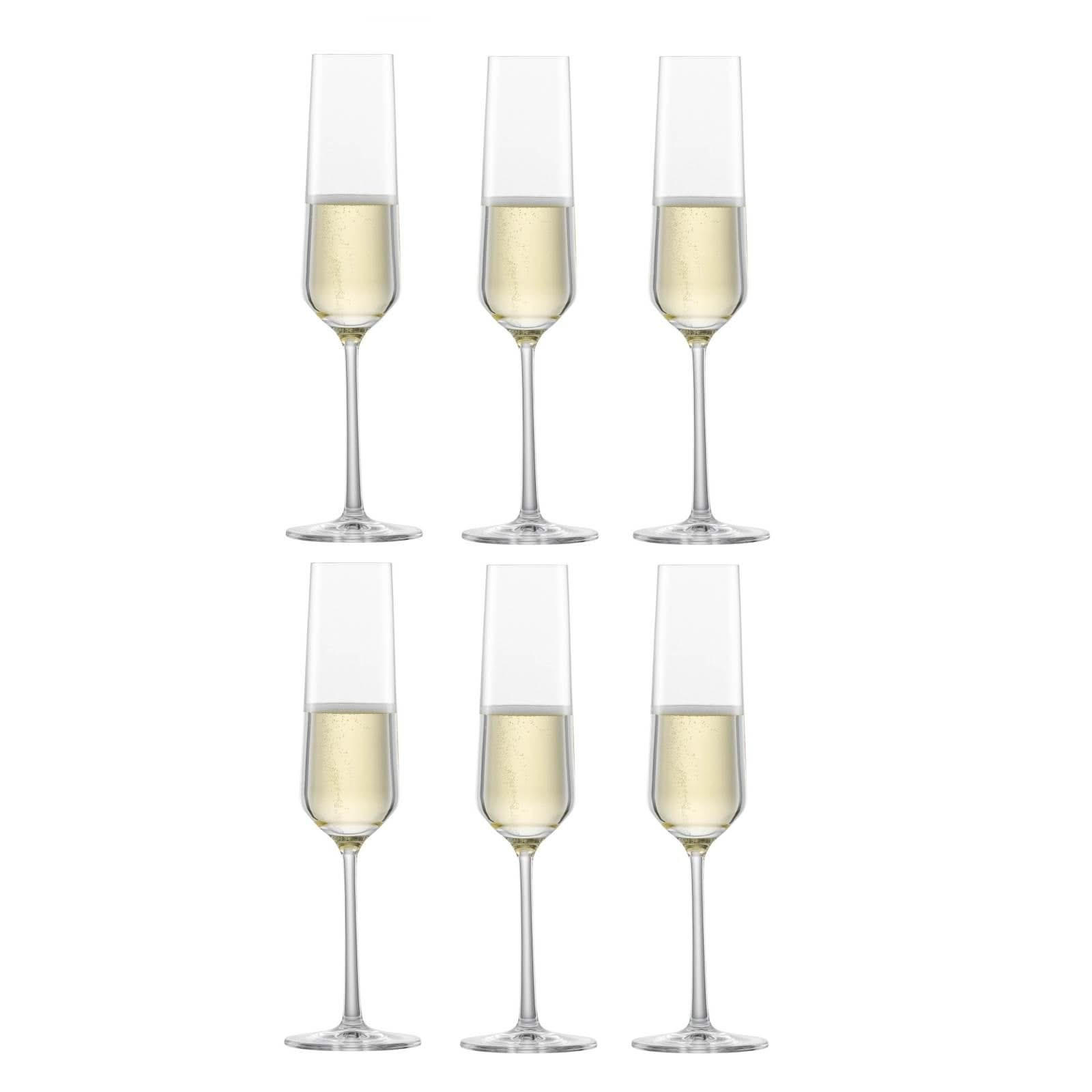 CHAMPAGNERGLAS Champagnergläser Pure 215 ml - 6 Stück - Transparent, Glas (0.215L) - Zwiesel Glas
