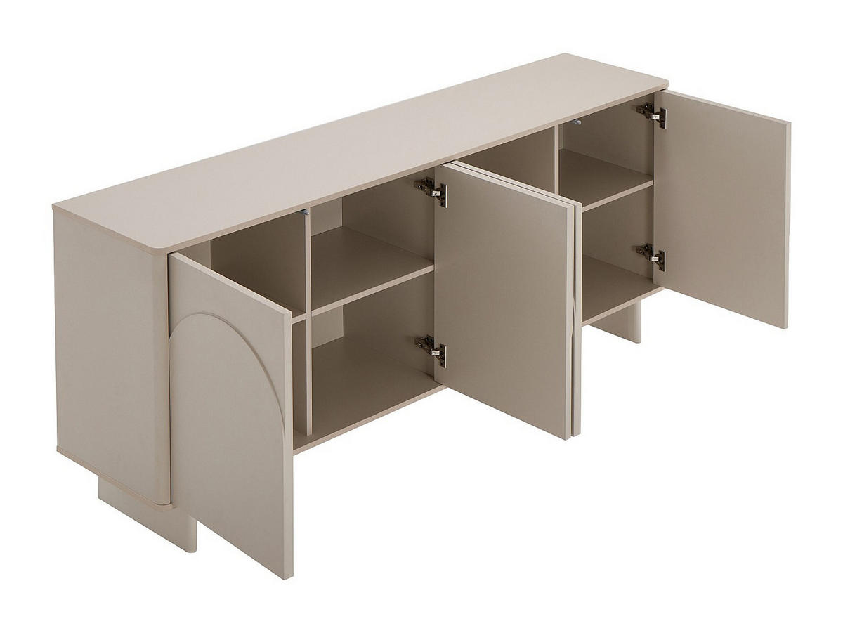 SIDEBOARD - 180 cm x 40 cm - holz - beige Delorina - Beige, Holz (180/80.5/40cm) - Vente-Unique