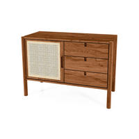 KOMMODE INA Wildeiche - Mokka, Holz (97/69/46cm) - byoak