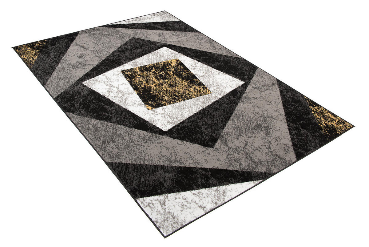 TEPPICH DREAM Schwarz 250/300 cm - Gelb, Textil (250/300cm) - Tapiso