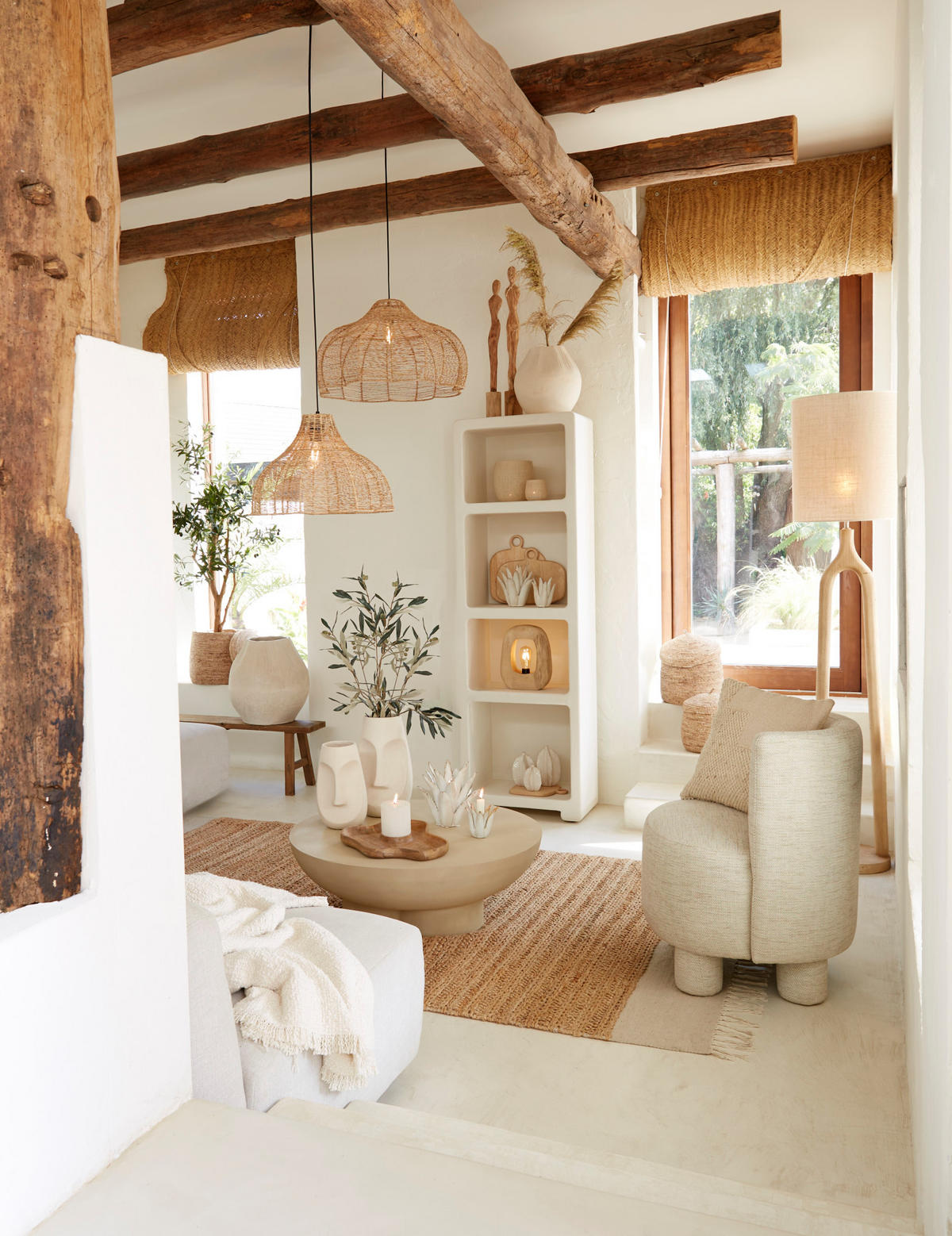 TISCHLAMPE Kelafo Braun 24/8/30 cm - Braun, Holz (24/8/30cm) - Light & Living