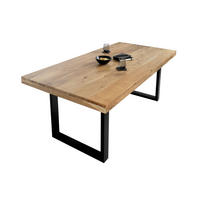 ESSTISCH RIO - Beige/Schwarz, Holz/Metall (100/220/77cm) - SAM