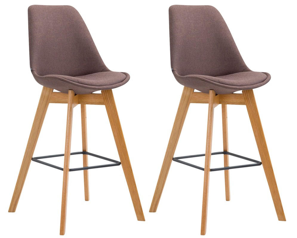 furnicato Barhocker Braun 48x112x56 cm