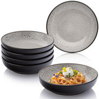 PASTASCHALEN SET LUXOR - 6 teilig aus Steingut - Braun, Stein (22.2cm) - Sänger