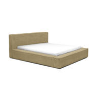 POLSTERBETT Doppelbett Burren 140x200 cm Dunkelbeige - Braun, Textil (140/200cm) - Meblito