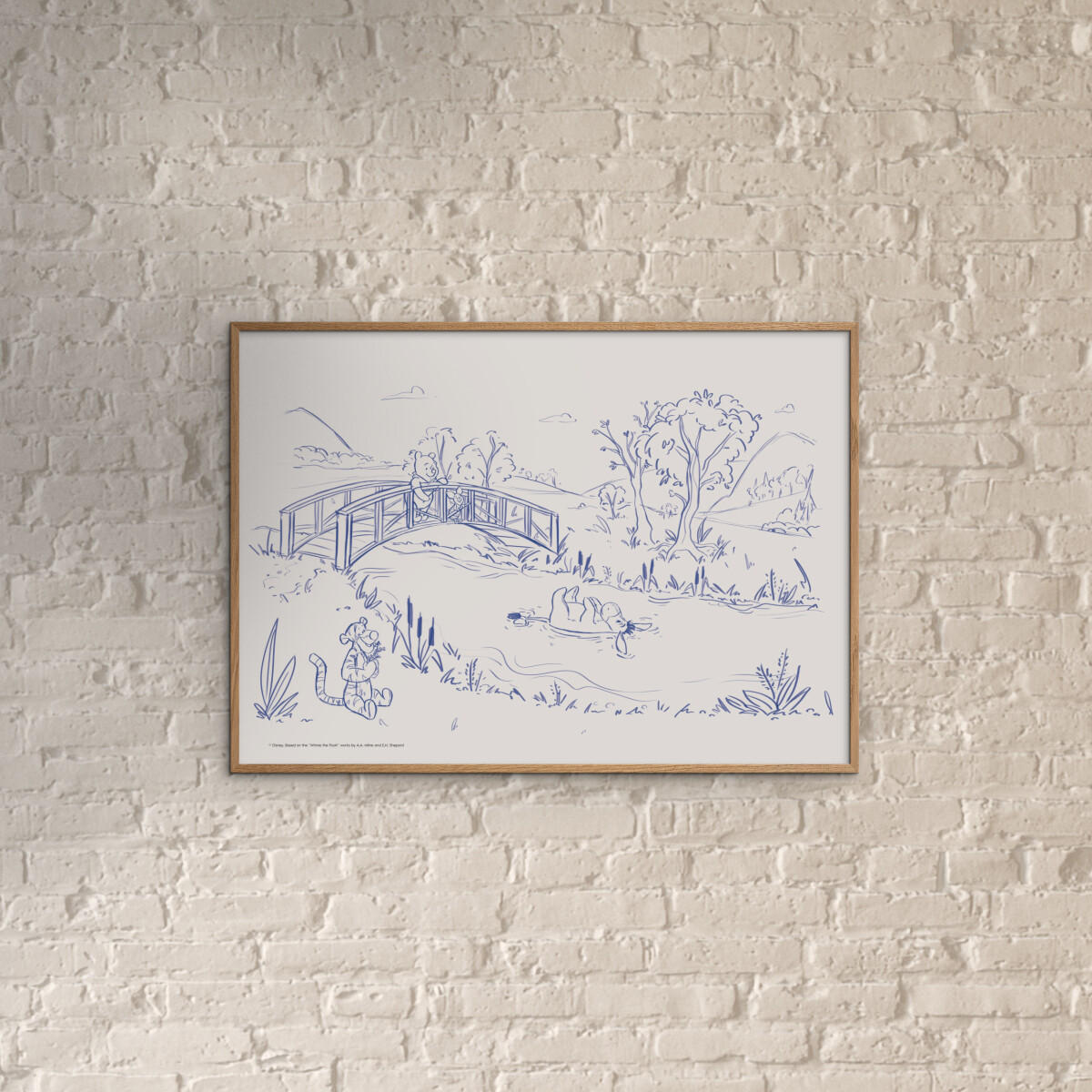 POSTER Disney - Hundred Acre Peaceful Day - Beige, Papier (50/70/0.1cm) - Poster&Frame