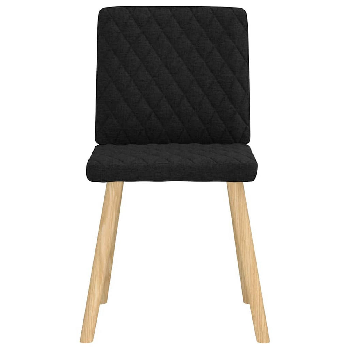 ESSZIMMERSTÜHLE 2 Stk. Schwarz Stoff 45*54*86cm - Schwarz, Metall (45/86/54cm) - ZMH