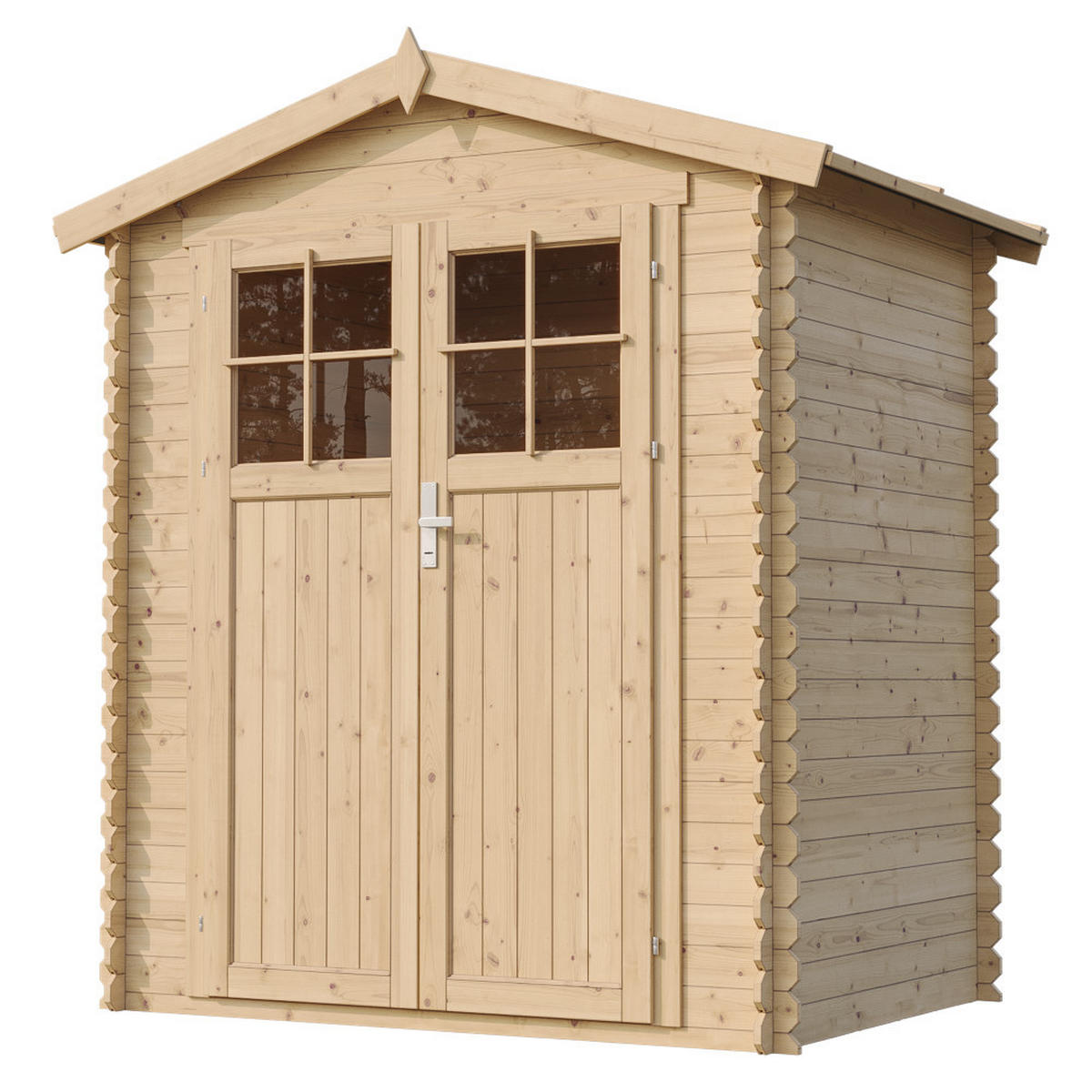 DREVENÝ záhradný domček 1.98 m² TIMBELA M367F - béžová, drevo (180/218/136cm) - Timbela