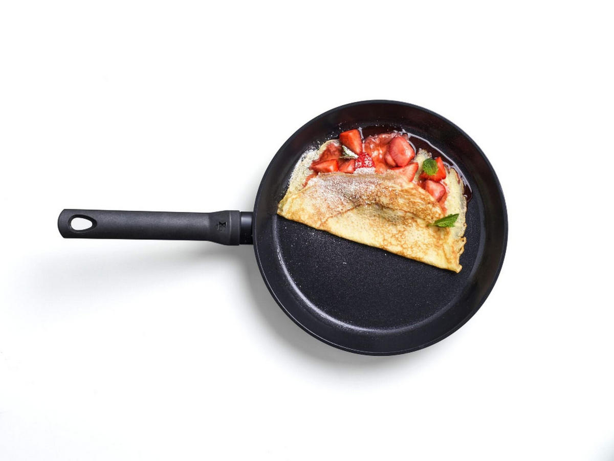 PFANNKUCHENPFANNE Easy Induktion Aluminium ø 28 cm - Keramische Antihaftbeschichtung - Schwarz, Metall (28cm) - BK