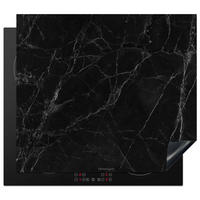 HERABDECKPLATTE - Schwarz - Marmor - 60x50 - Schwarz, Kunststoff (60/50/0.2cm) - MuchoWow