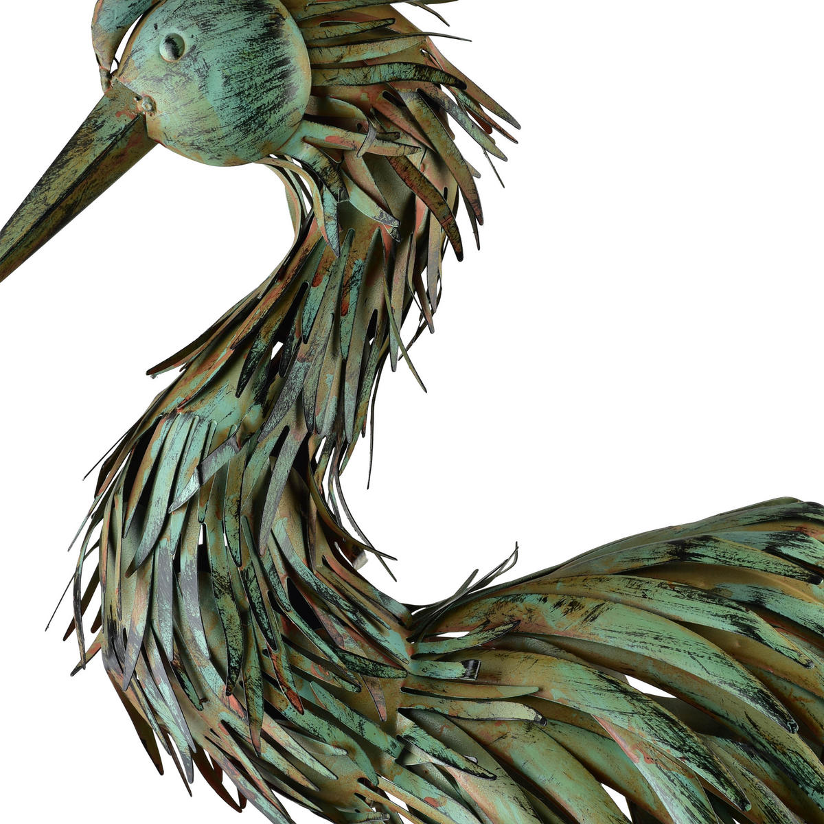 FIGURA Cedric, kov, zelená - zelená barva, kov (60/25/65cm) - Mondex