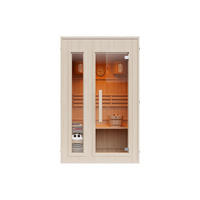 FINNISCHE Sauna - 2 Personen - Holz, Platte - Naturfarben Hell - - Naturfarben, Holz (120/190/120cm) - Vente-Unique