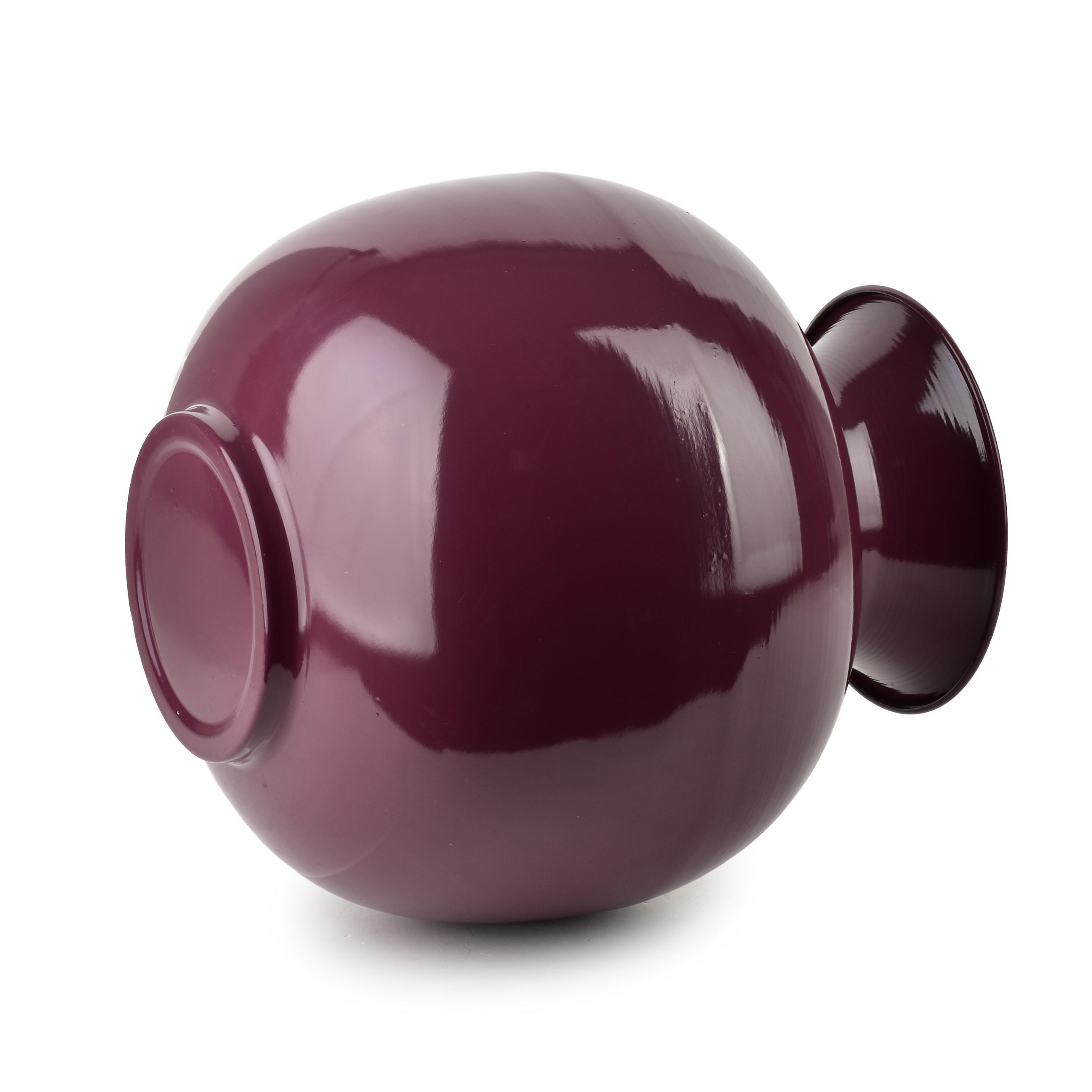 VASE Roger Violett 18,5x29xh34 cm Metall - Violett, Metall (34cm) - Mondex