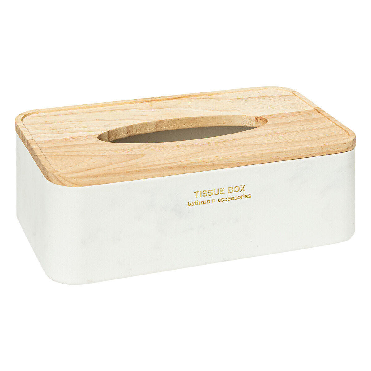 TASCHENTUCHBOX Lea - Weiß, Kunststoff (25/13.3/8.6cm) - 5five Simply Smart