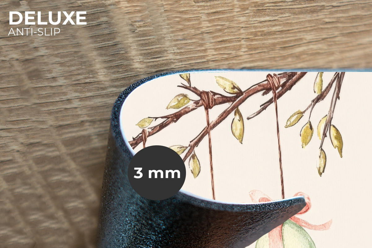 PLATZSETS 6er-Set Osterkuchen - Schleife - Eier Unterlage 45x30 cm - Creme, Kunststoff (0.3/45/30cm) - MuchoWow