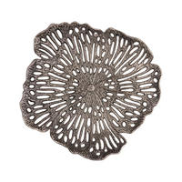 WANDPANEEL Ryhann Silber 65/65/9cm - Silberfarben, Metall (65/9/65cm) - PTMD Collection
