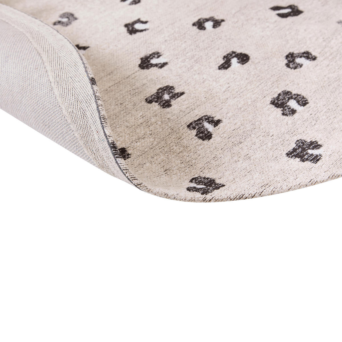 KURZFLOR-TEPPICH Afis 140/140 cm - Beige, Textil (140/140cm) - Beliani