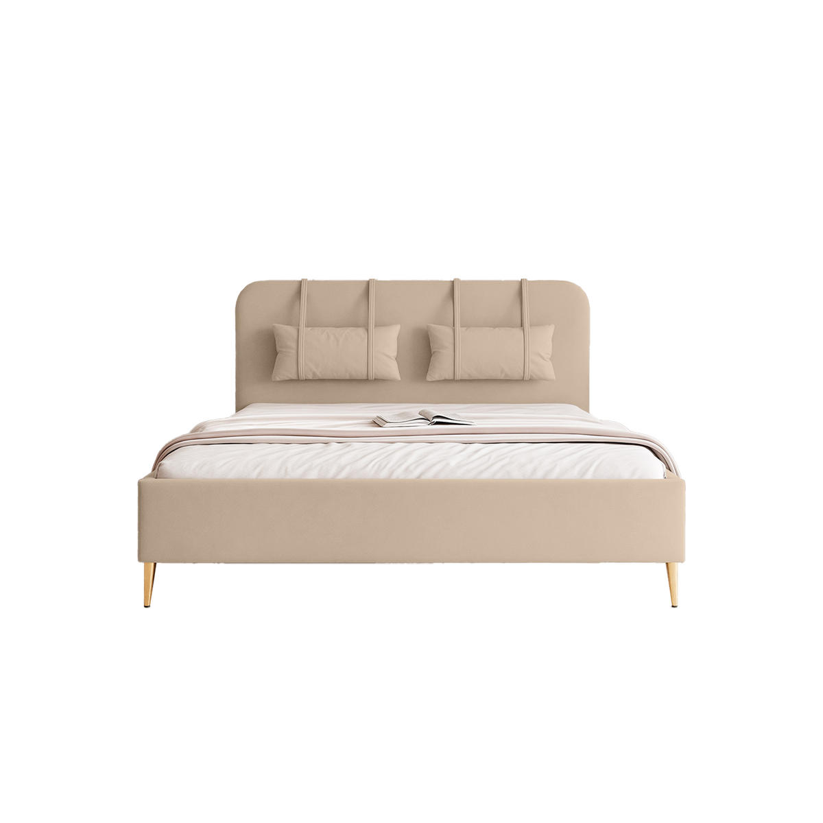 POLSTERBETT Rexal 200x200 cm, Beige - Beige, Textil (200/200cm) - Fedve