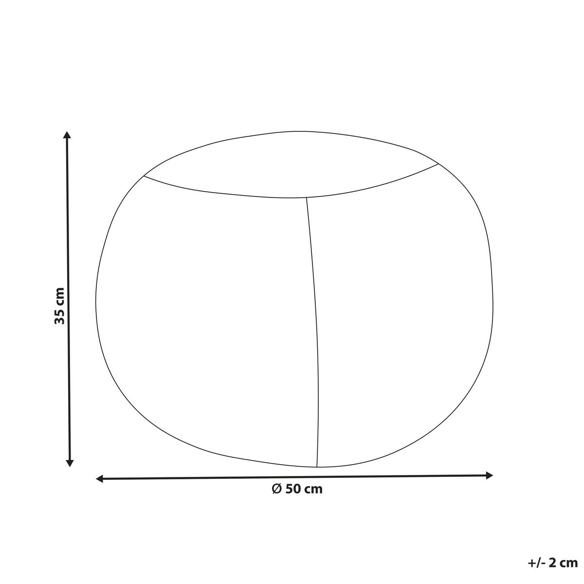 PUF Makramee Bavlna Taupe Triman - šedohnědá, textil (50/35/50cm) - Beliani