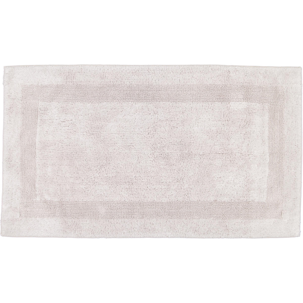 BADTEPPICHE LUXUS BADTEPPICH 1000 SILBER - 775 - Grau, Textil (70/120cm) - Cawö