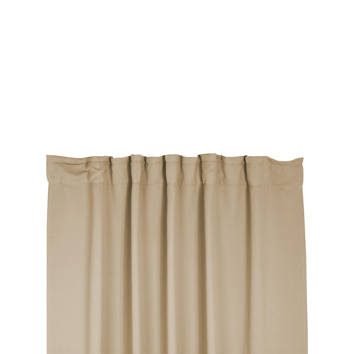 VERDUNKELUNGSVORHANG Kräuselband 140/145 cm Beige Sand - Sandfarben, Textil (140/145cm) - TiborTex