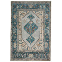 FLACHWEBETEPPICH Cyrus Blau - Blau, Textil (200/290cm) - Kukoon Rugs