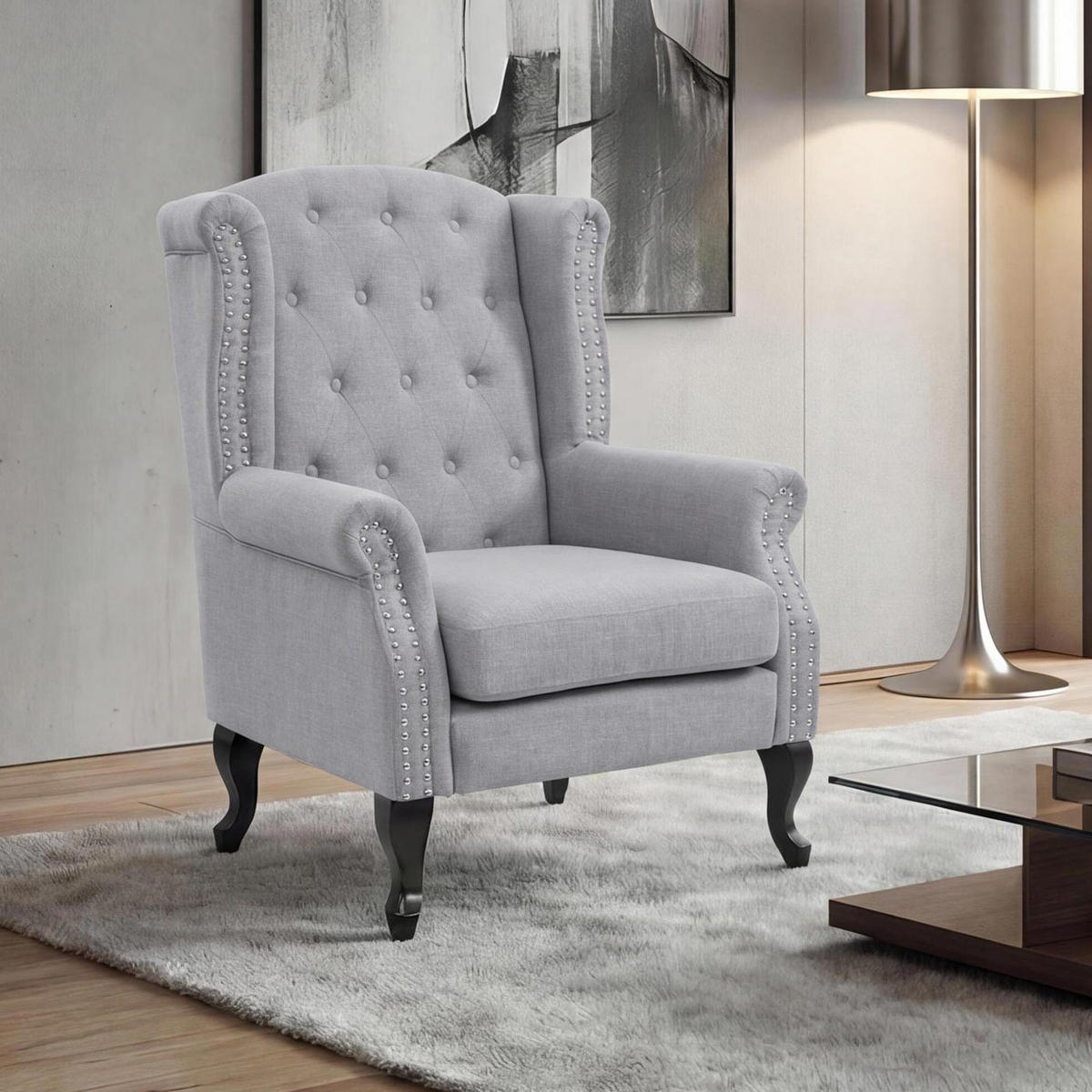 RELAXSESSEL Grau - Grau, Textil (75/102/80cm) - MCW