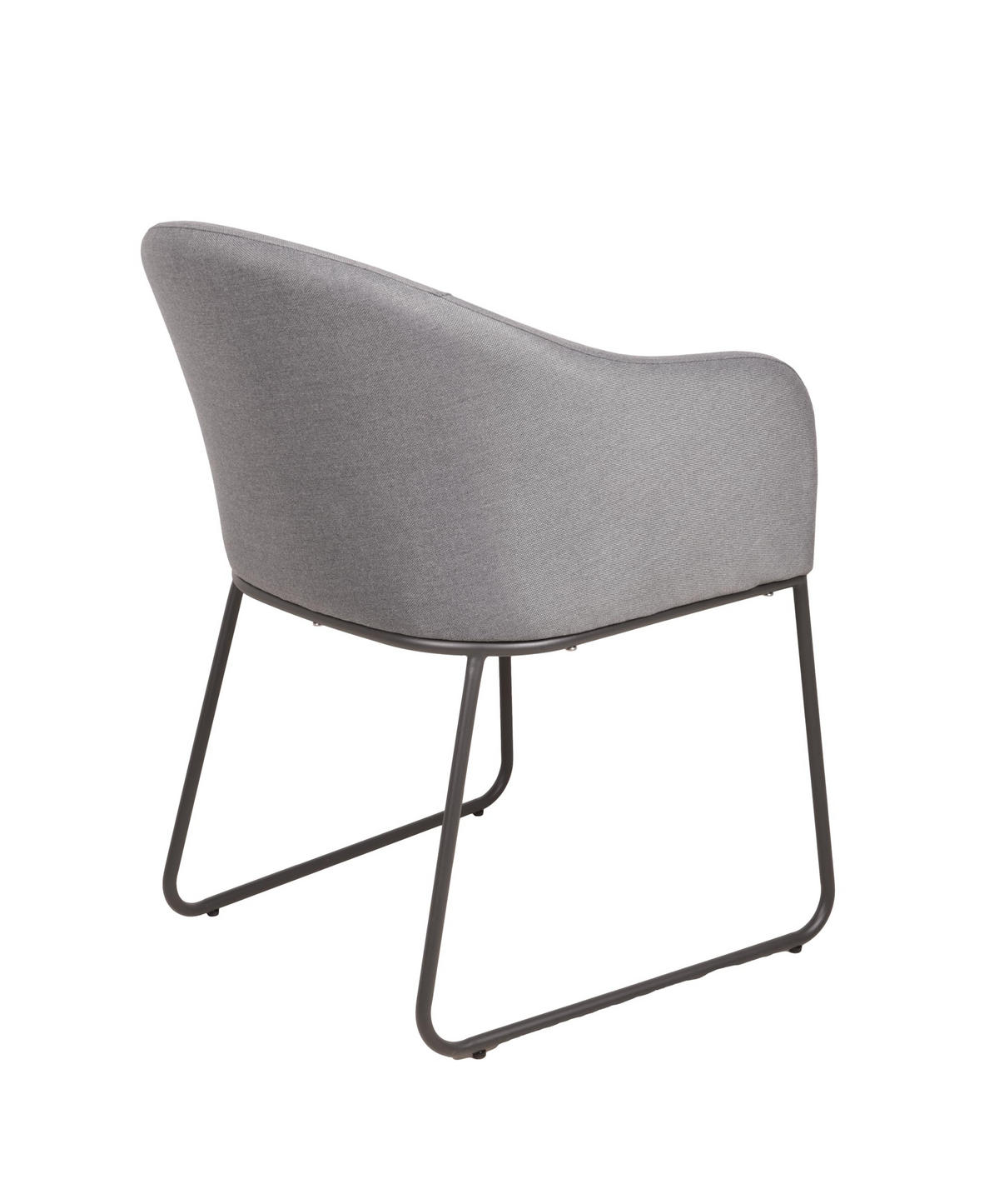 GARTENSTUHL 2er Set Karin mit Kufengestell Gartenstühle - Anthrazit, Metall (56/82/62cm) - DELUKE