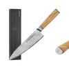 MESSER Damast Chefmesser 20 cm Olivenholz - Braun, Metall (32.7cm) - KLAMER