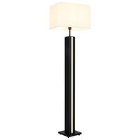 LED STEHLEUCHTE FOREST MDF Holzoptik dunkel, dimmbar - Schwarz, Metall (40/27/150cm) - Nowa