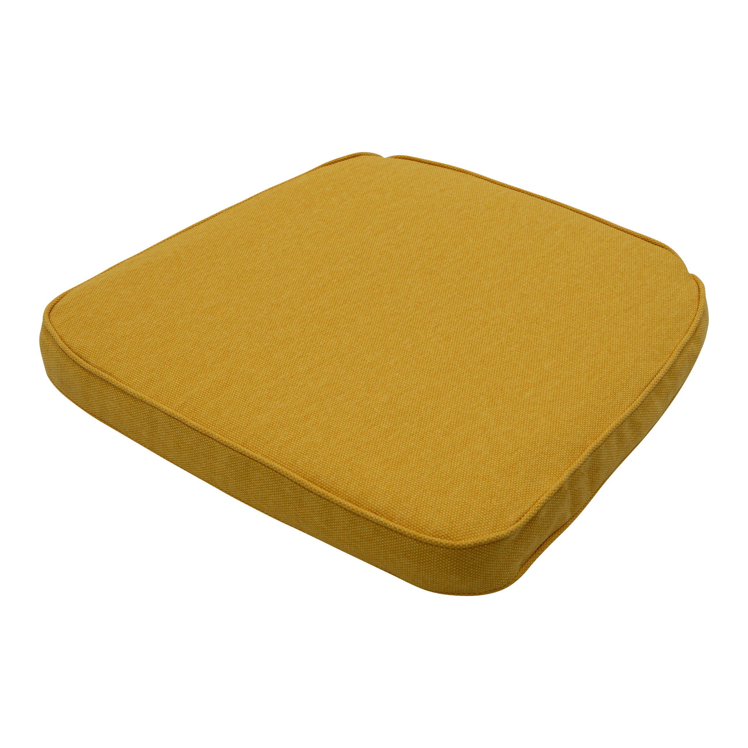 SITZKISSEN Canvas 48/48 cm 4er-Set - Goldfarben, Textil (48/7/48cm) - Madison