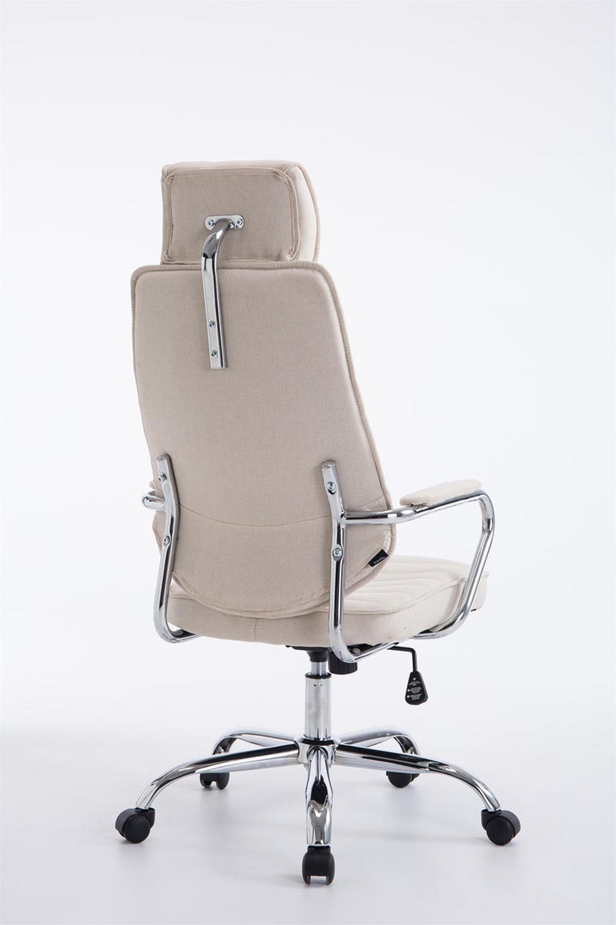 BÜROSTUHL Rocket Stoff Beige - Beige, Textil/Metall (60/128/67cm) - TPFLiving