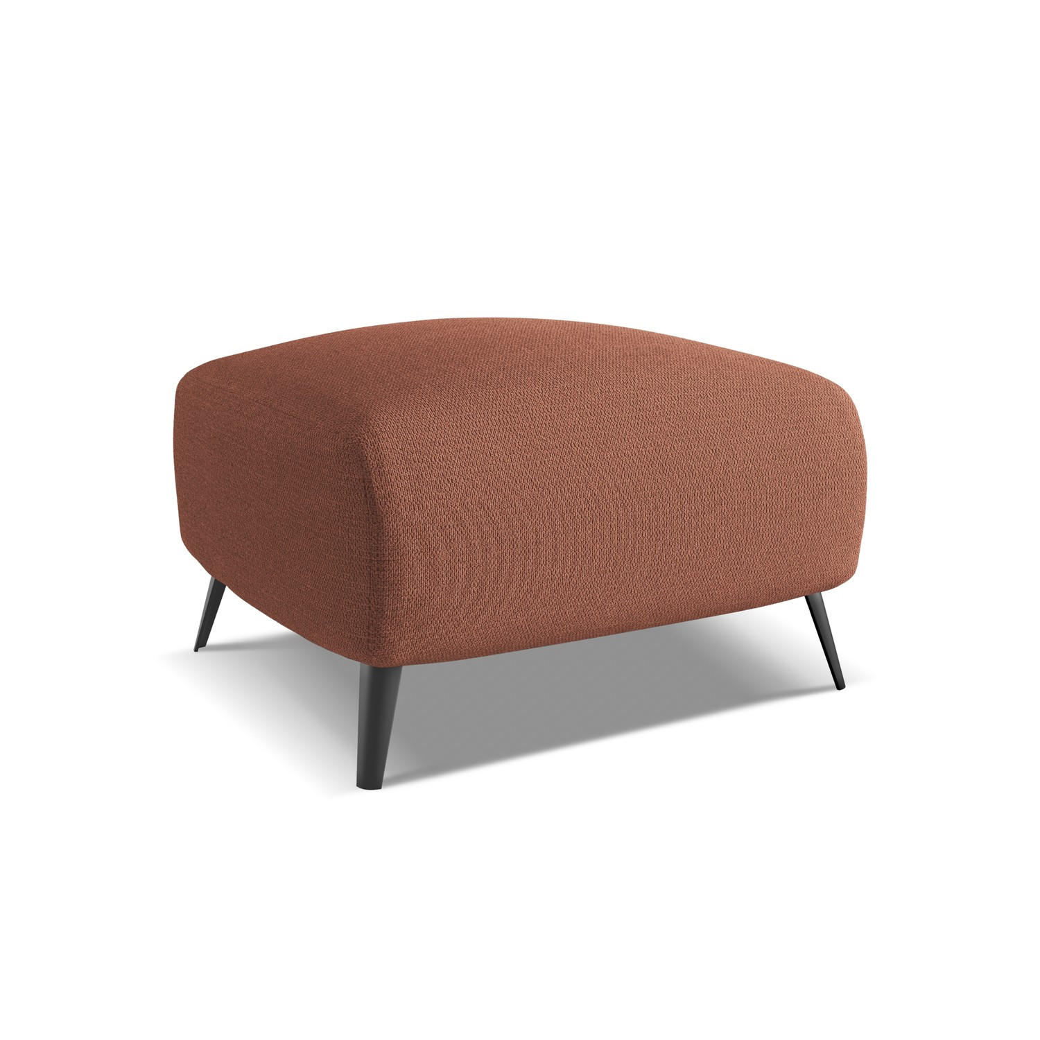 POUF Chenille Stoff Pink - Pink/Hellrosa, Textil/Metall (65/44/65cm) - LaMiaSofa